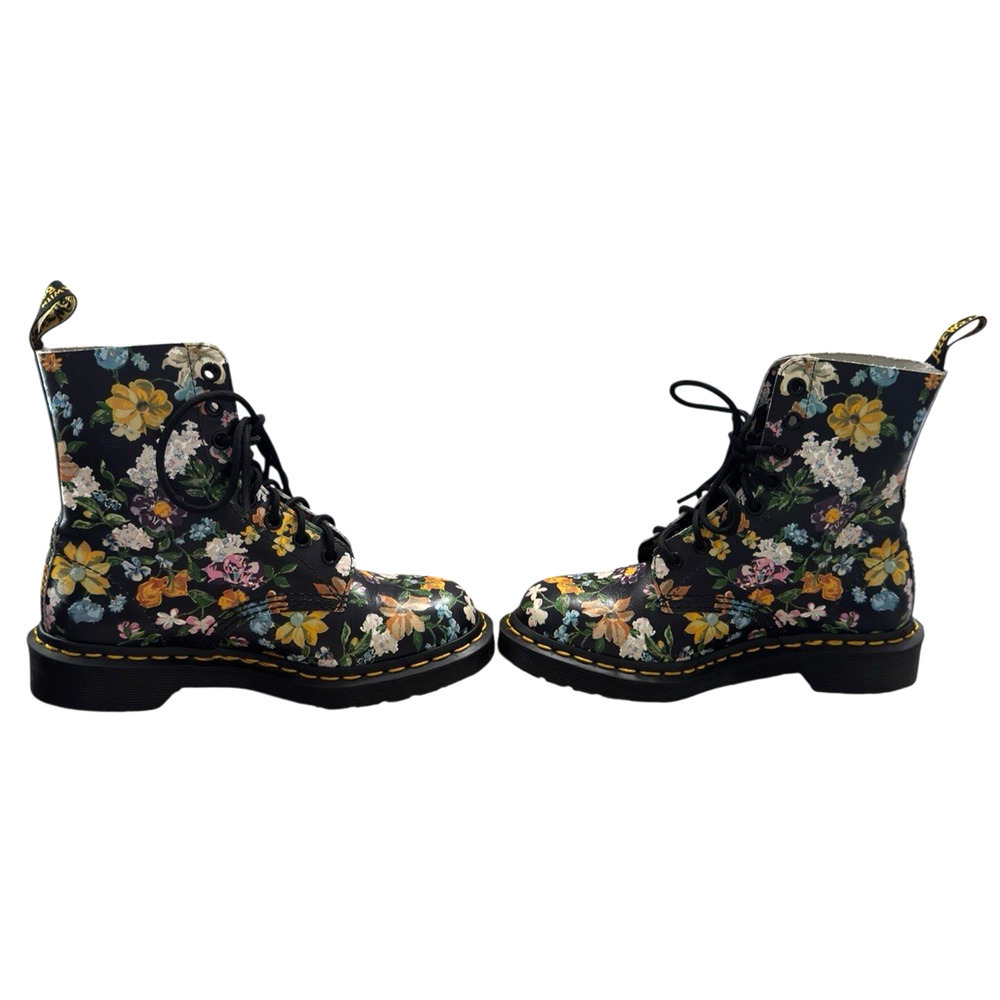 Dr. Martens 1460 Pascal Darcy Floral Leather Combat Boots Sz 36/5-5.5M - Picture 4 of 8